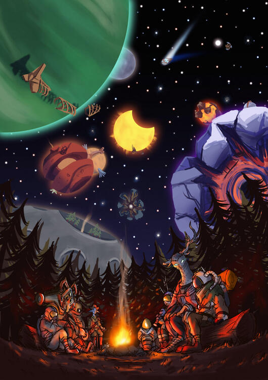Outer wilds you should totally play outer wilds yesss play outer wilds